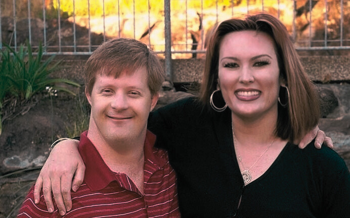 Julie and her brother Michael